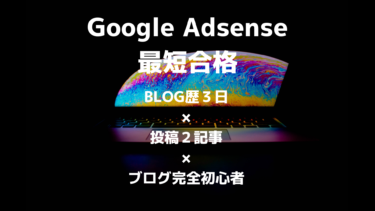 【Google AdSense】ブログ完全初心者がブログ歴3日×投稿2記事で合格！【グーグルアドセンス】